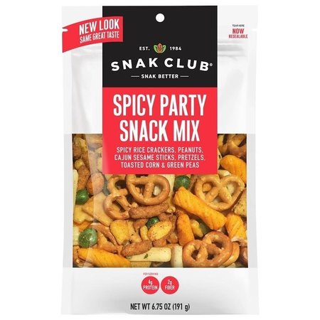 SNAK CLUB Spicy Party Mix, Salty Flavor, 75 oz 700530